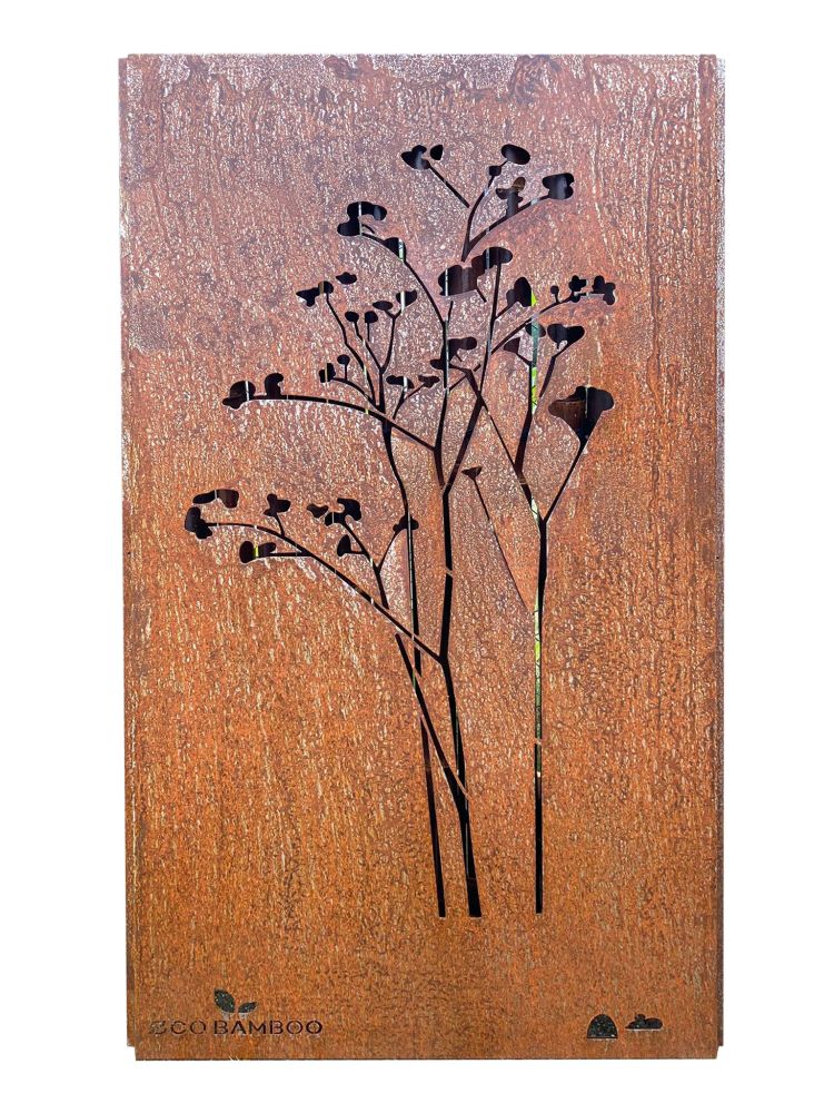 Corten staal buiten plaat Boom2 180x90 cm
